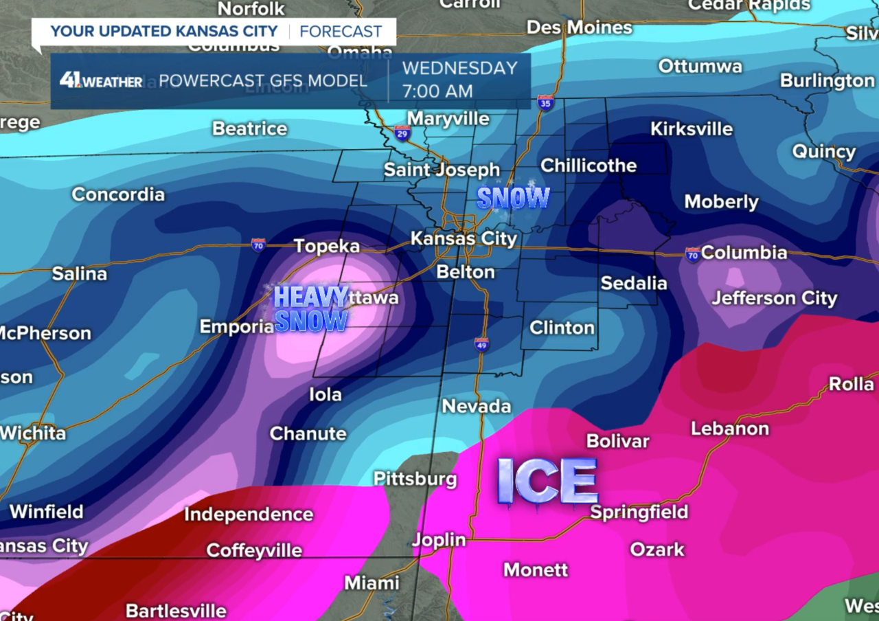 7 AM Wednesday Forecast