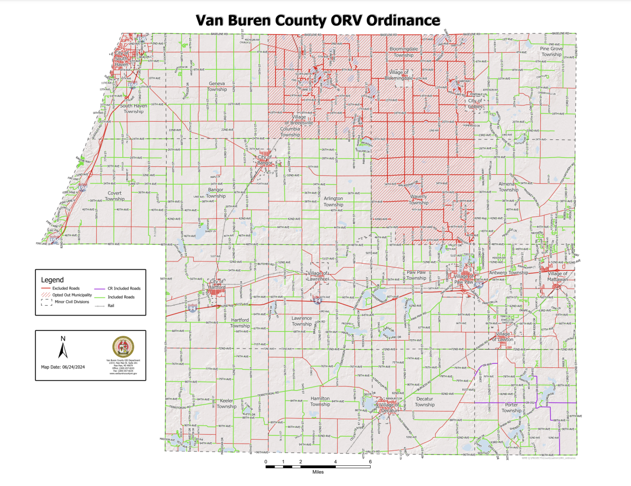 ORV ordinance Van Buren County