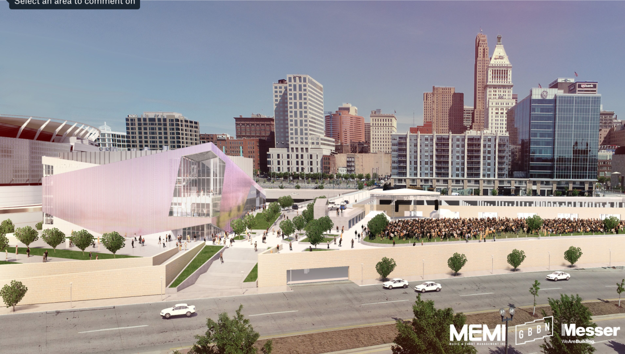 MEMI's proposed concert venue at The Banks. 