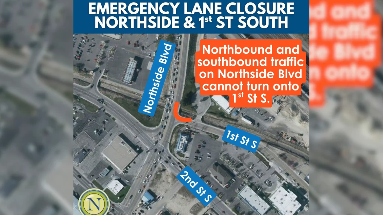 Nampa Lane Closures