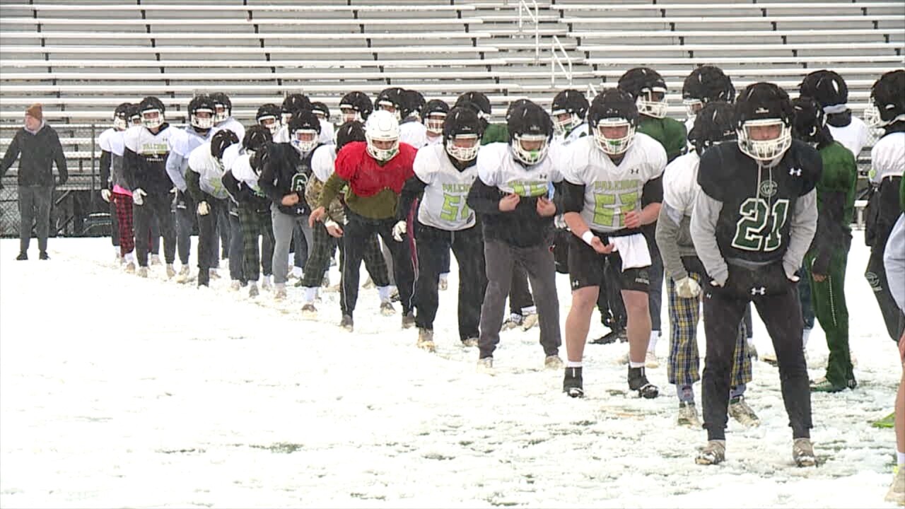 West Catholic football practice