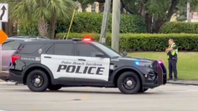 A child was taken to a hospital following an electric bike crash in Palm Beach Gardens near the intersection of Prosperity Farms and Gardens Parkway on May 10, 2025.