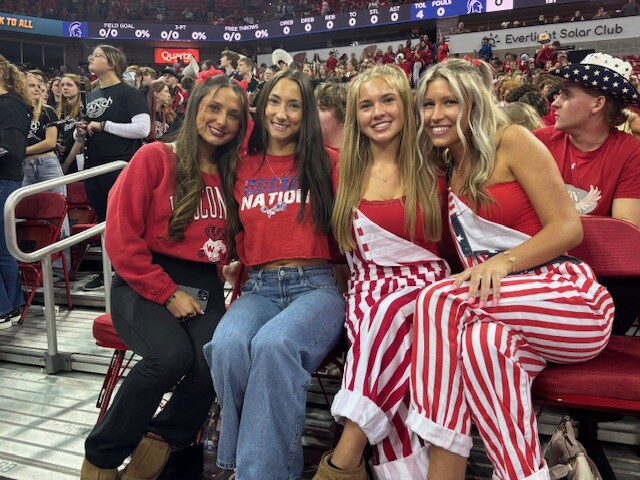 Aleah Sakac, Nya Rogers, Lillian Beckmann & Hailey Hesselman are all seniors at Slinger High School