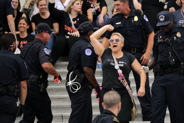 Photos: Protesters gather to oppose Kavanaugh confirmation