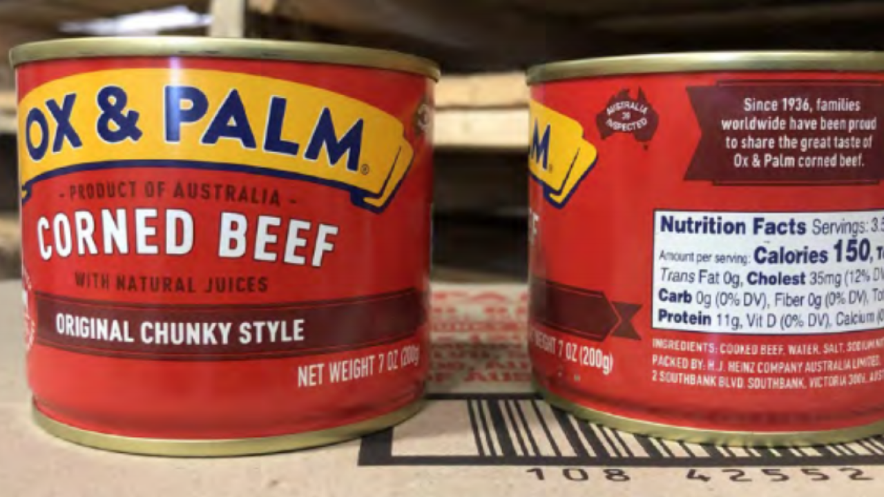 Canned corned beef products recalled for not being reinspected