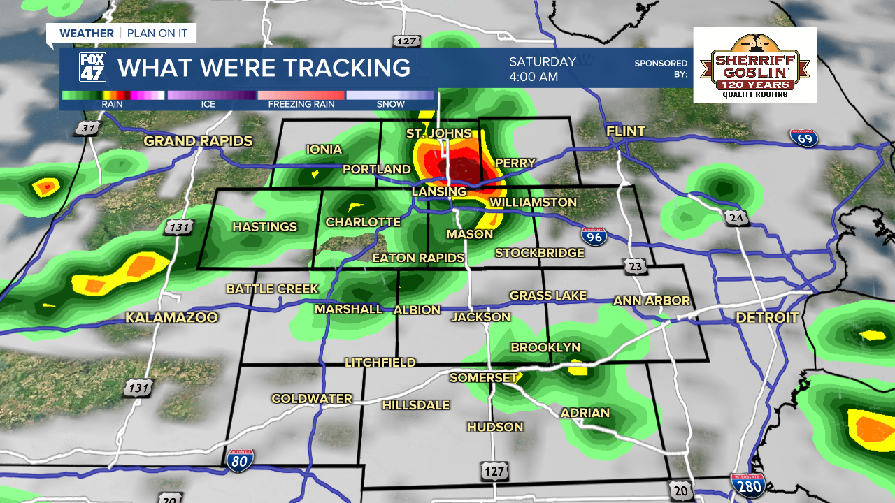 Showers and storms continue into the overnight hours with heavy rainfall rates possible