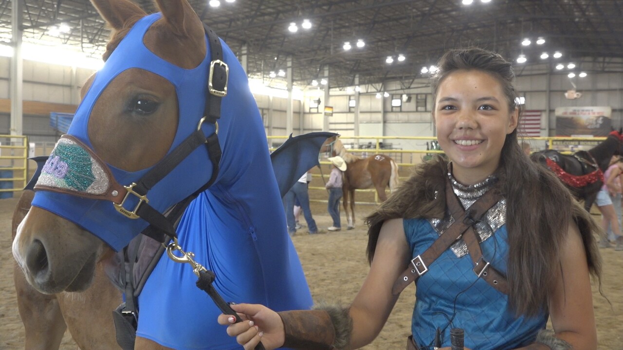 Zaylane and her new mustang Kaida