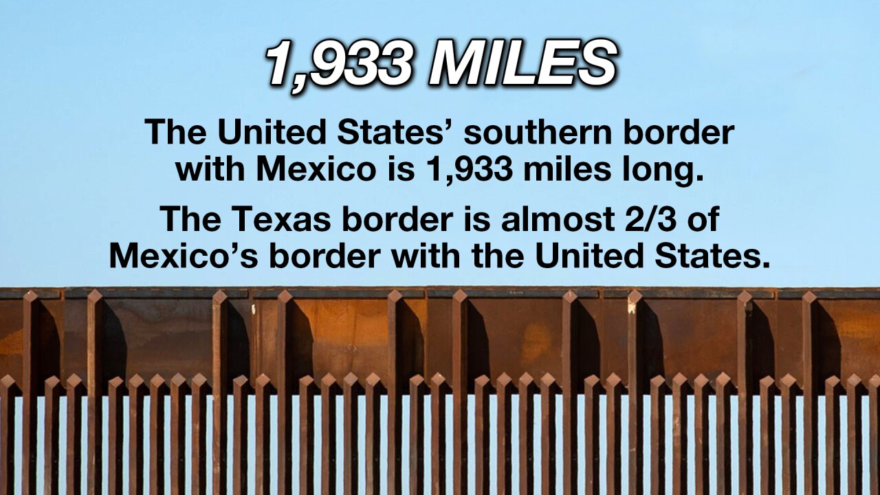 Border wall information