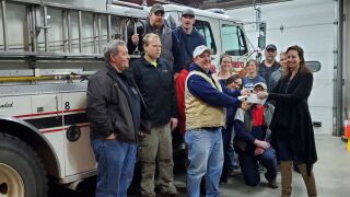 Black Eagle firefighters donate to Eagle Mount