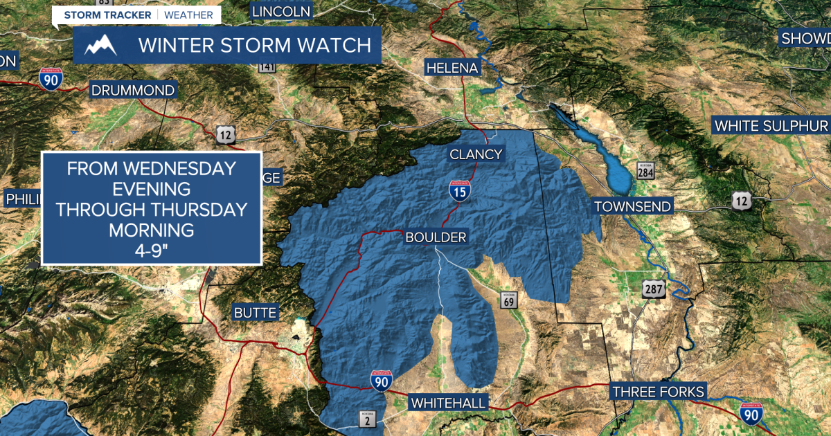 Multiple Winter Storm Watches Issued Ahead of Potent System on Wednesday