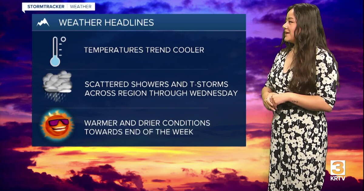 Temperatures take a brief dip as precipitation increases