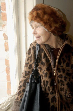 Lydia Weeden, in her authentic wardrobe pieces.