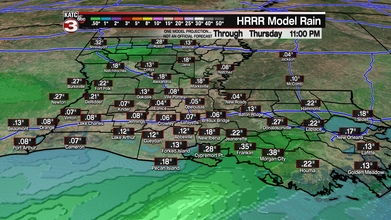 Extended HRRR Accumulation Acadiana.png