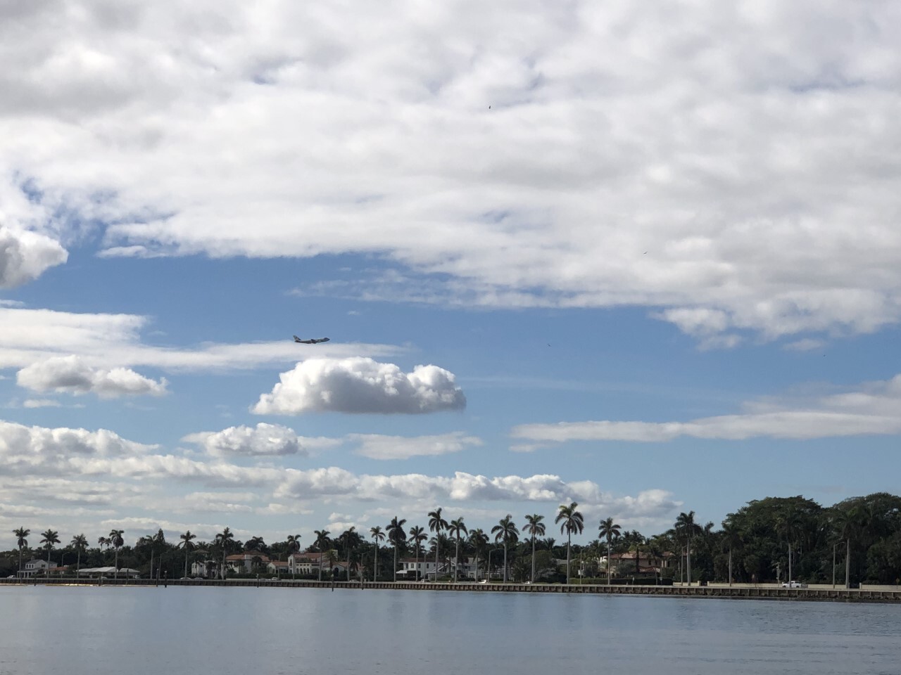 Air Force One flies over Mar-a-Lago Club for final time with President Donald Trump