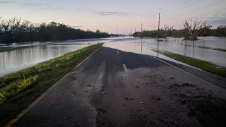 Charlie Creek flooded U.S. 17