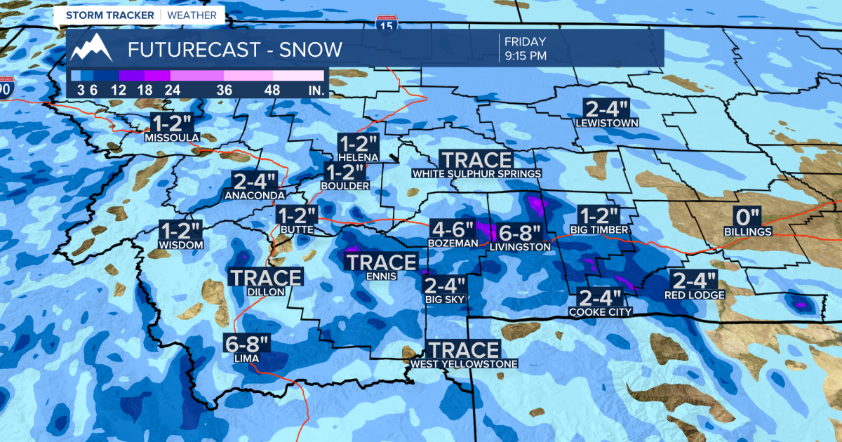Snow will continue into Friday for SW Montana