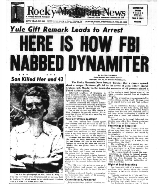 Longmont plane explosion