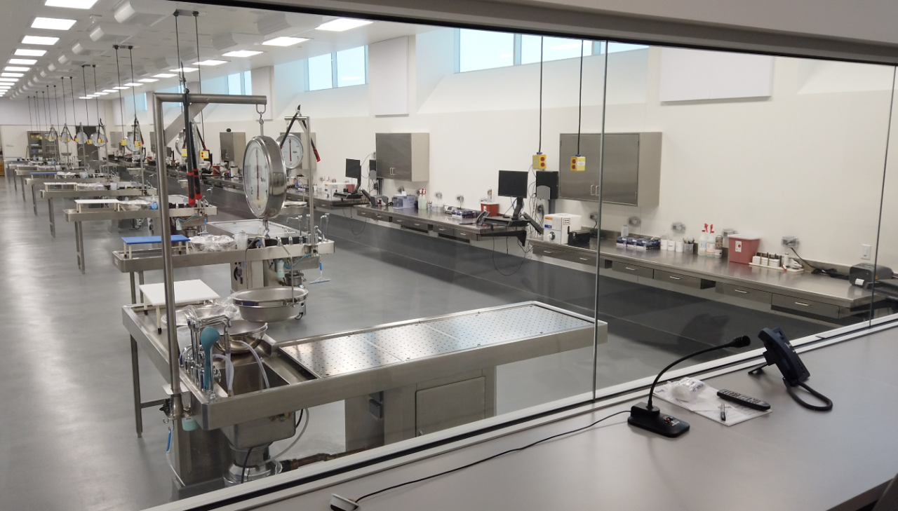 Autopsy observation room