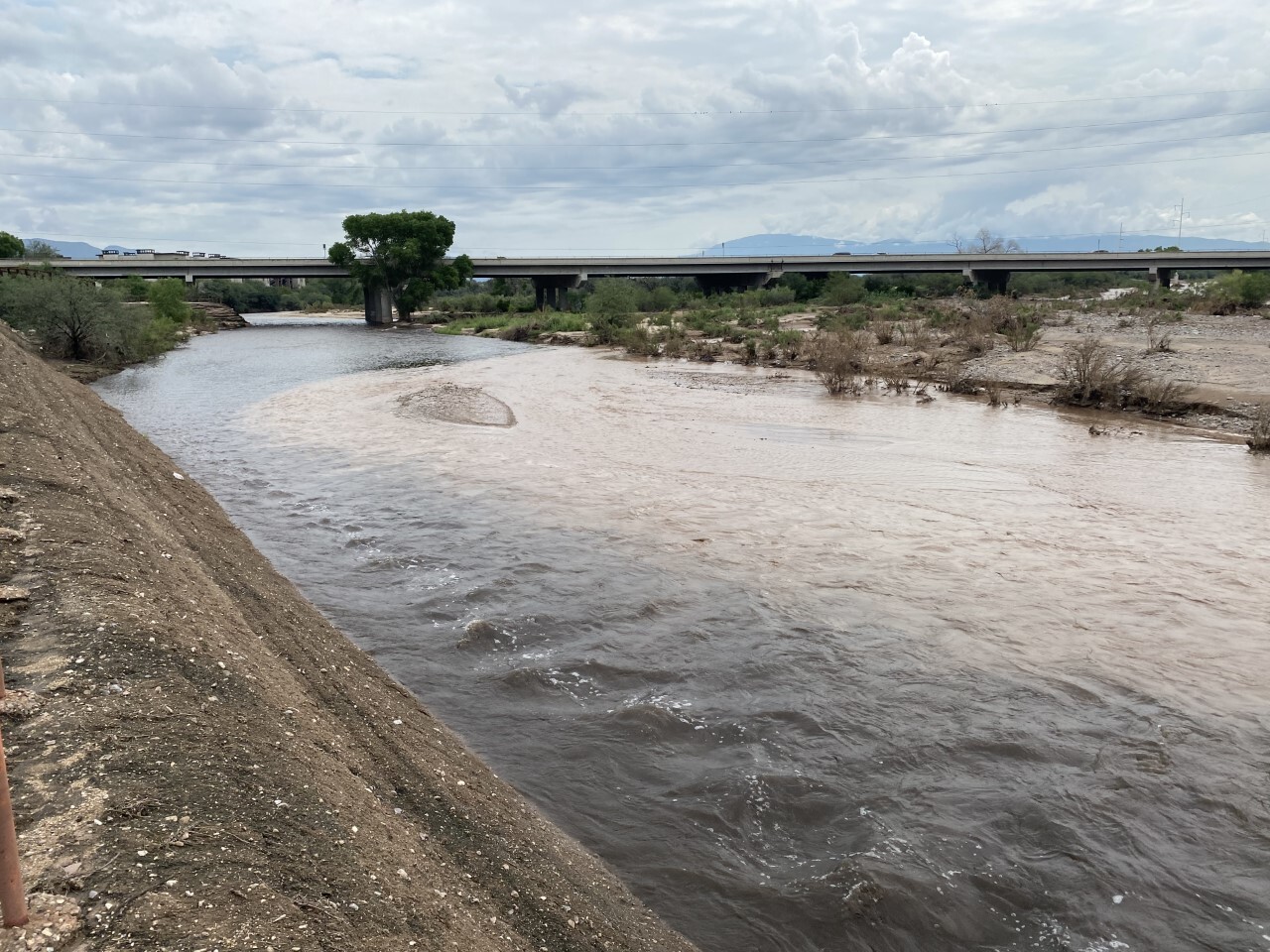 Pantano Wash and Tanque Verde Wash converge to form the Rillito River