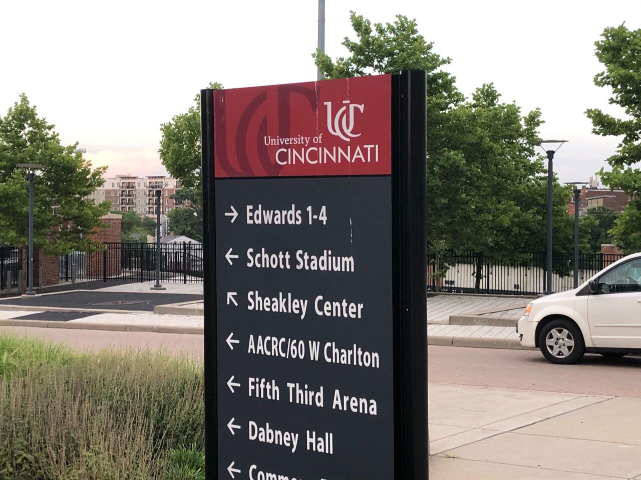 UC Campus signage Marge Schott