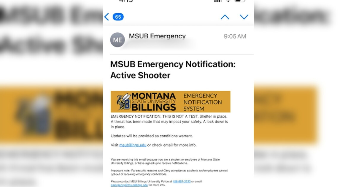 MSU Billings students frustrated over false active-shooter notification - Vimarsana News