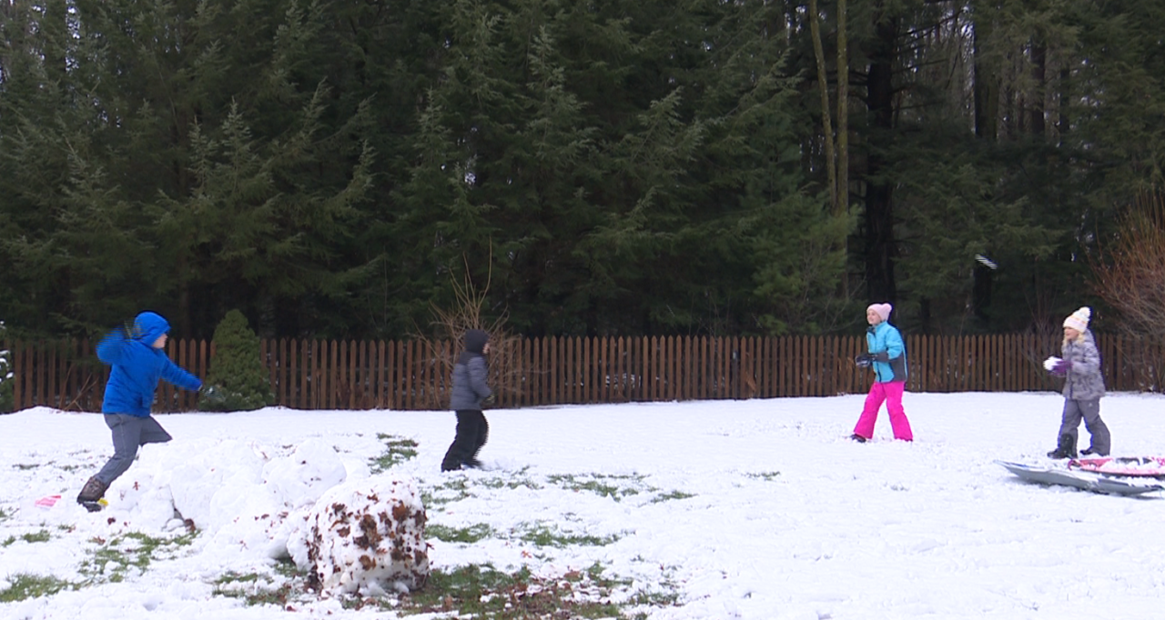 Children in Peshtigo, Oconto enjoy their snow day