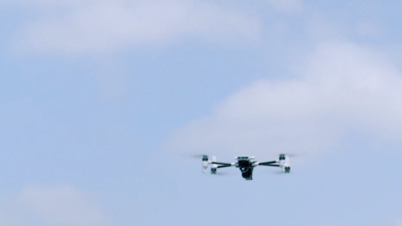 Responder drone in the sky