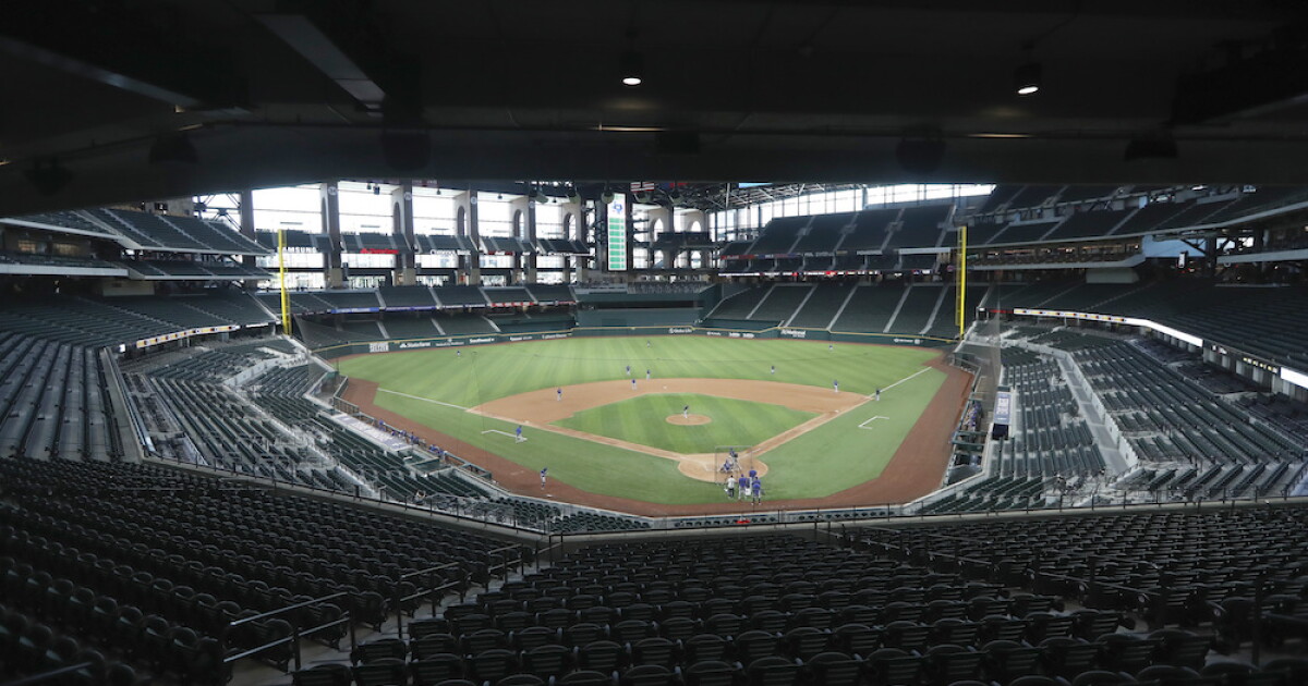 Texas Rangers Stand Rangers to open stadium to 100% capacity on Opening Day