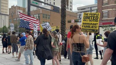 Protesters in Tampa calling to 'Stop the war on Iran'