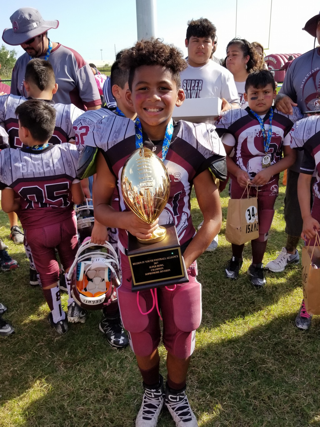 Mykha Green in Sinton youth football