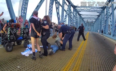 Roebling Bridge Protest Body Cam