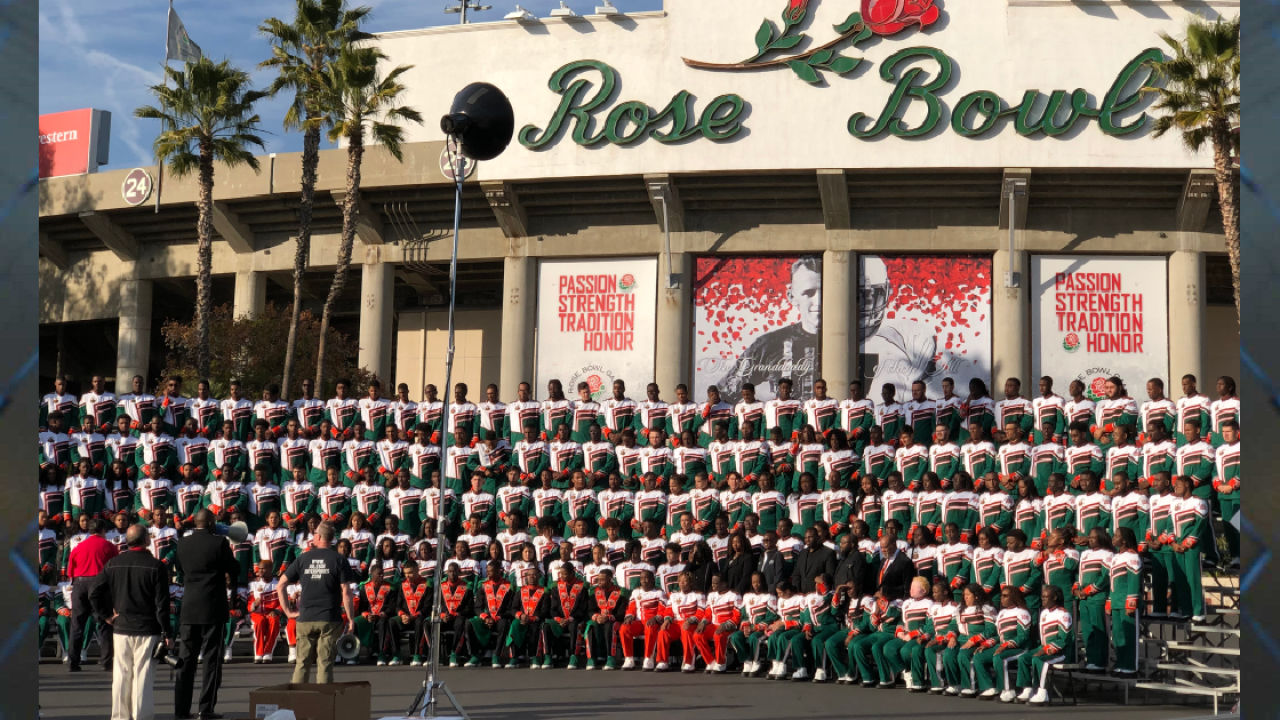 Famu Prepares For Their Rose Bowl Parade Performance