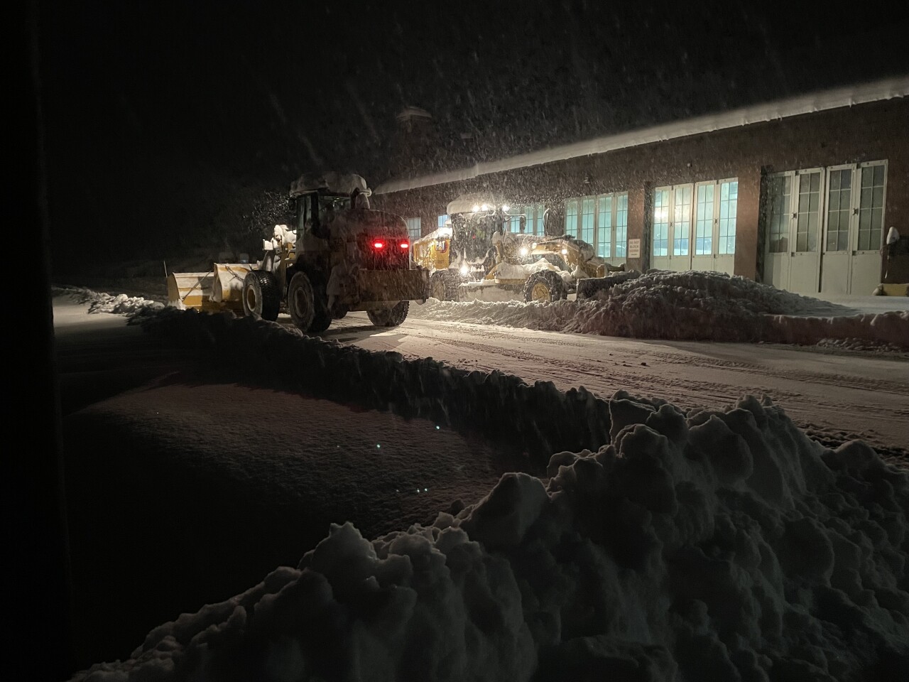 RMNP Park snowplow operators clear snow near park's maintenance and auto shop March 14 2024.jpg