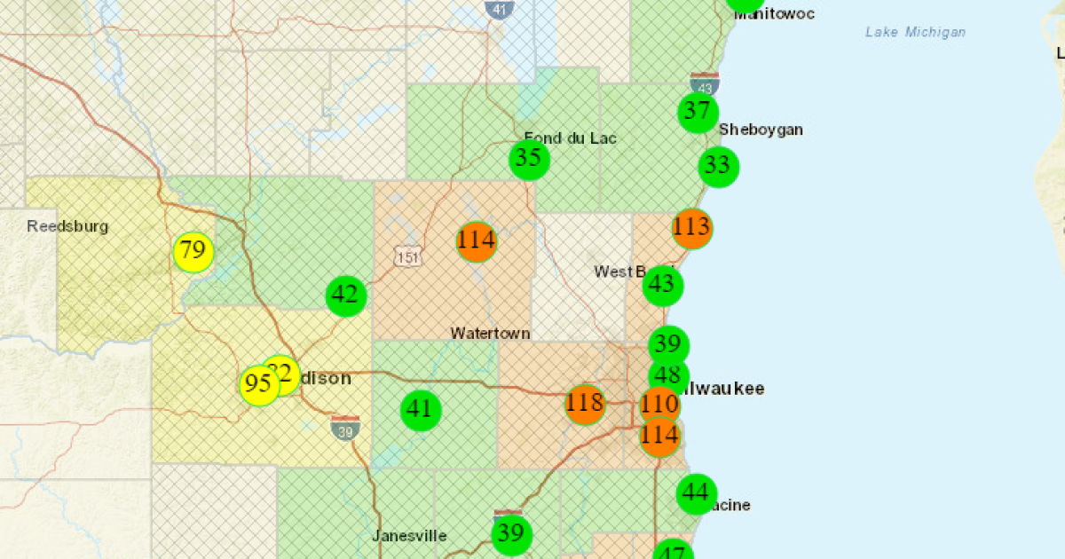 Red/Orange air quality advisory issued for most of SE Wisconsin; haze returns - Vimarsana News