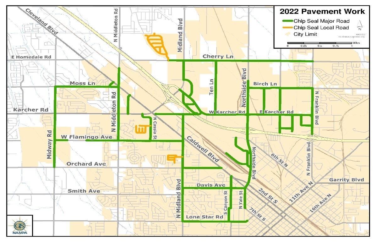 nampa chip seal map