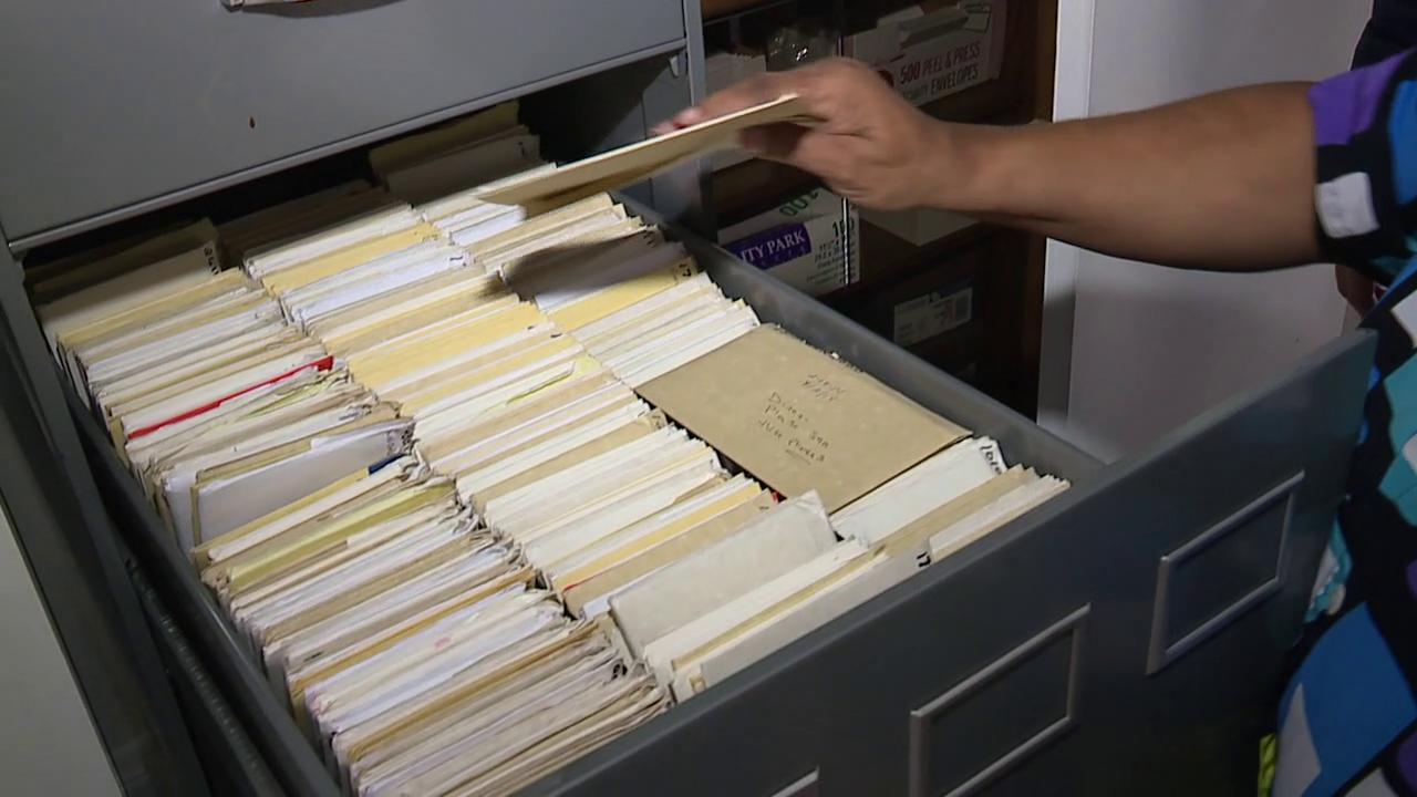 Drawers of photos