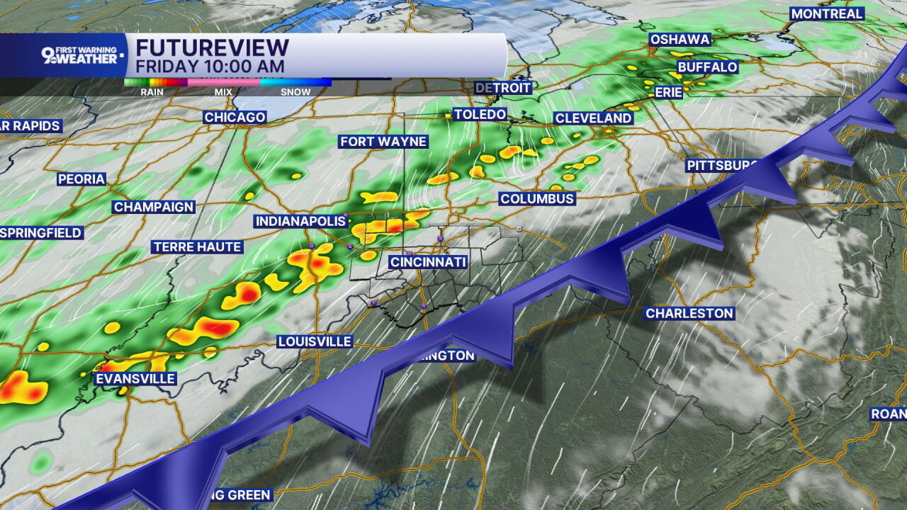 Friday rainfall