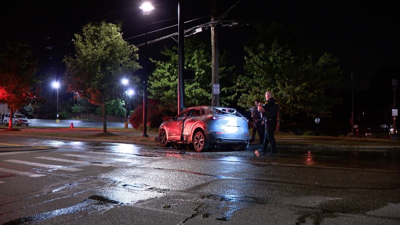Cleveland Heights police chase ends in fiery crash