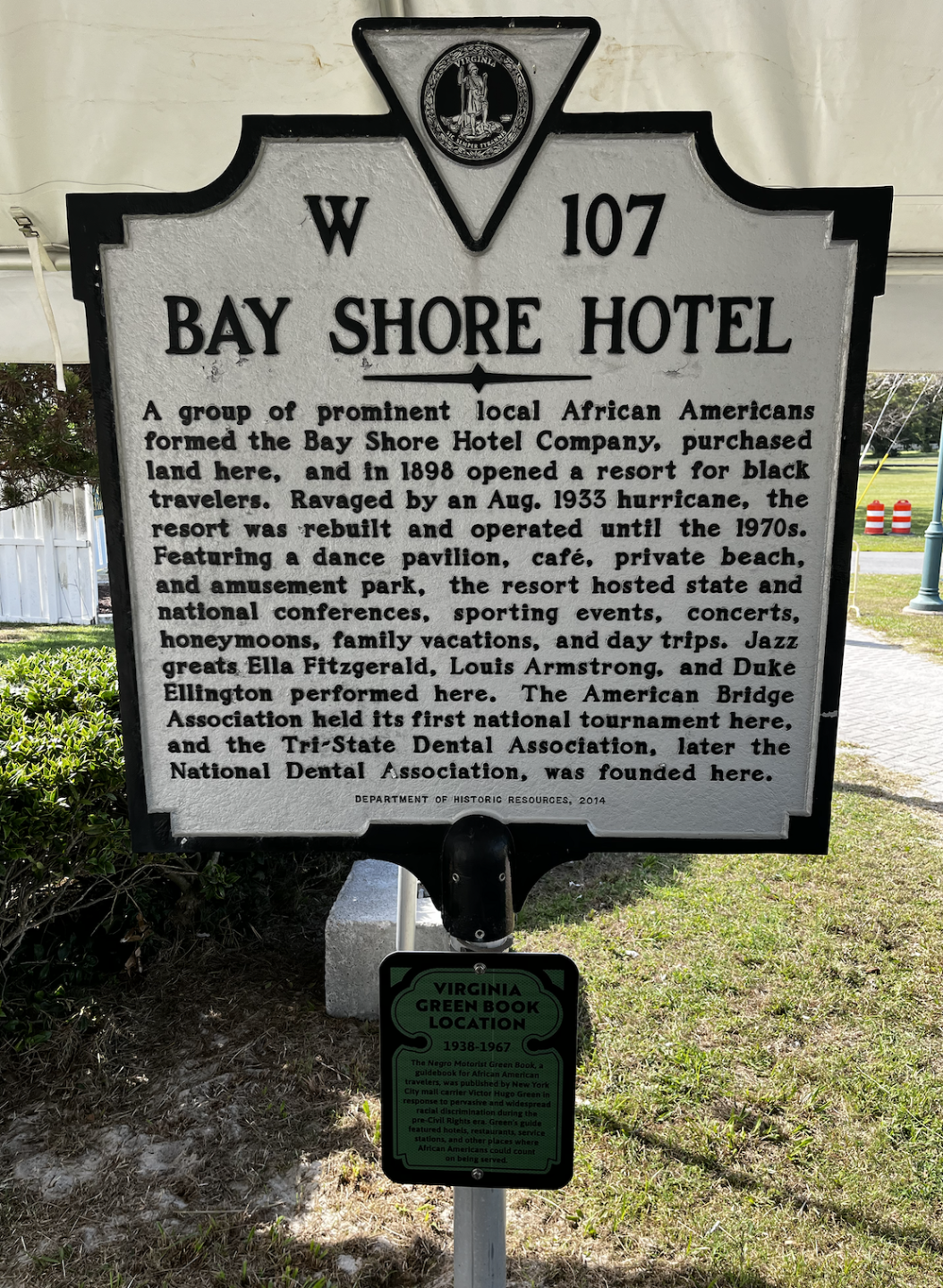 Bay Shore Hotel Marker