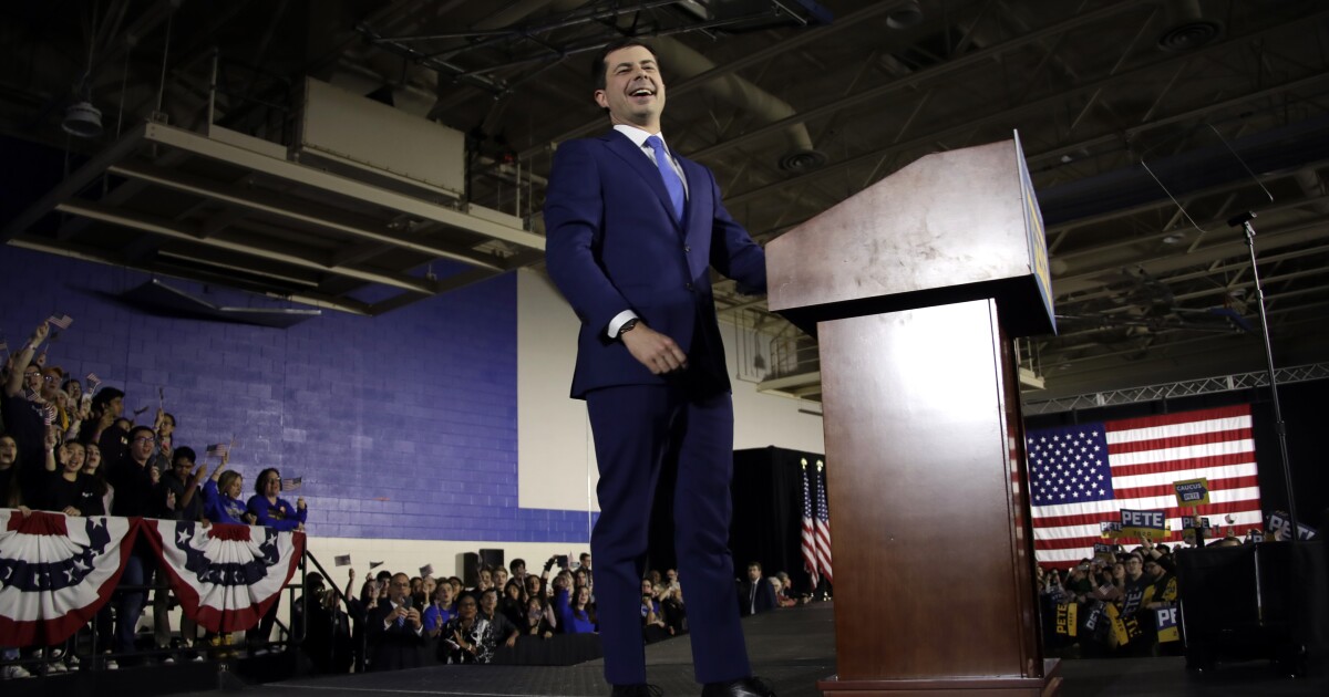 Former South Bend Mayor Pete Buttigieg ahead in initial Iowa Democratic