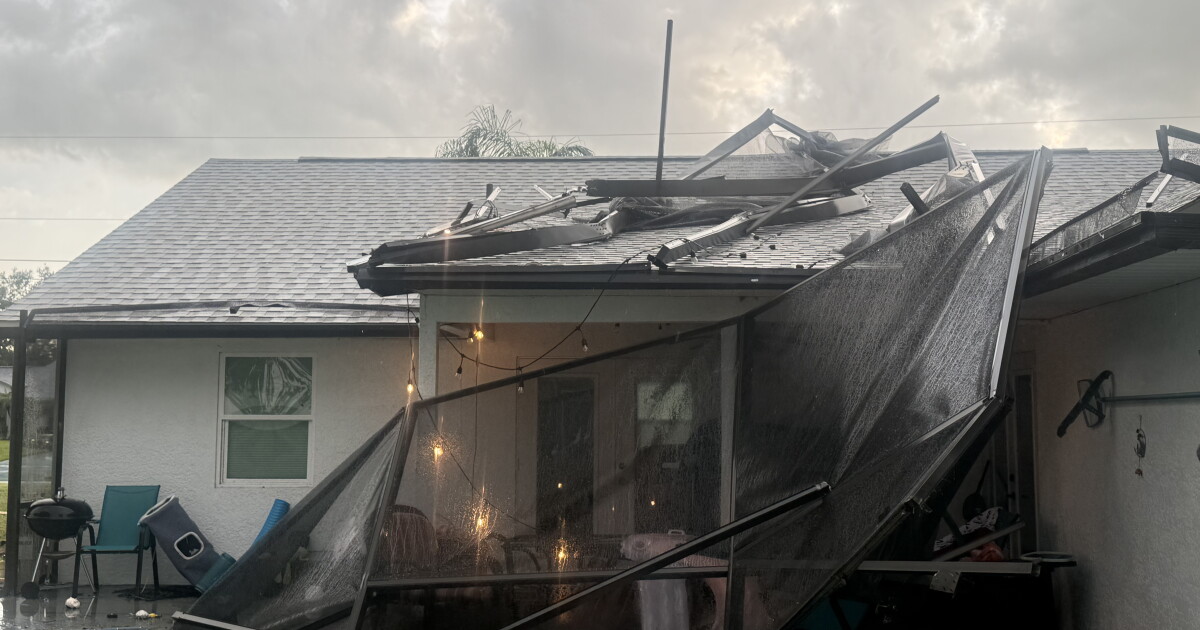 Port St. Lucie residents clean up after possible tornado or landspout hits neighborhood