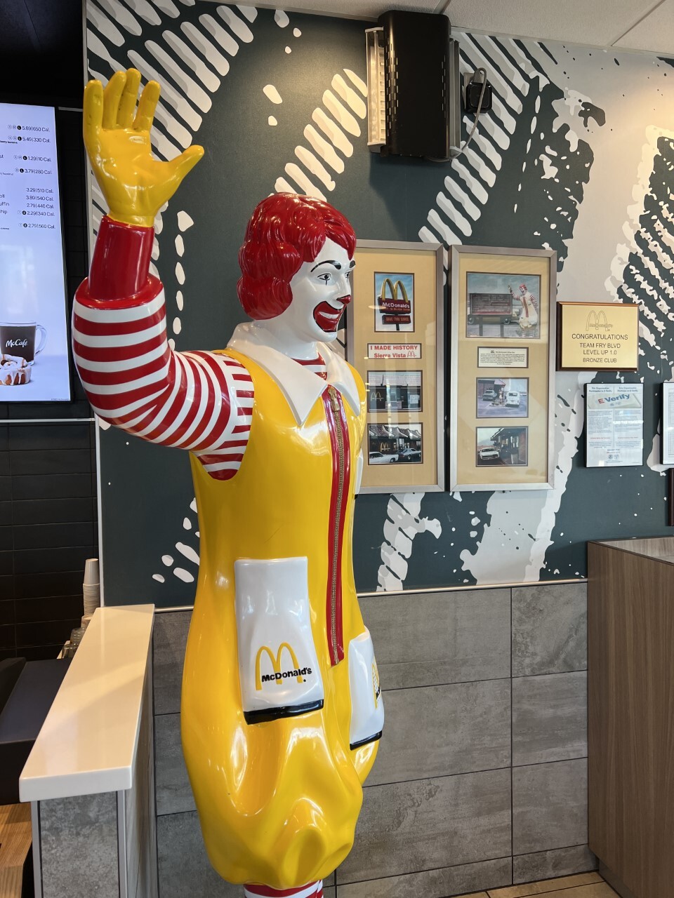 Original Ronlad McDonald still on display