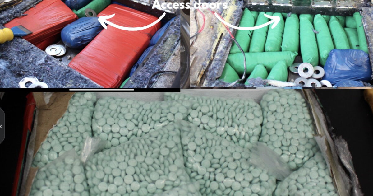 Over 1.1 million dollars worth of fentanyl pills seized at border