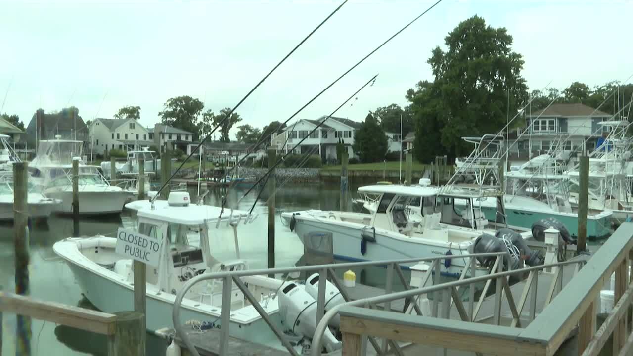 Boat owners prepare for high winds and changing tides at Virginia Beach marina
