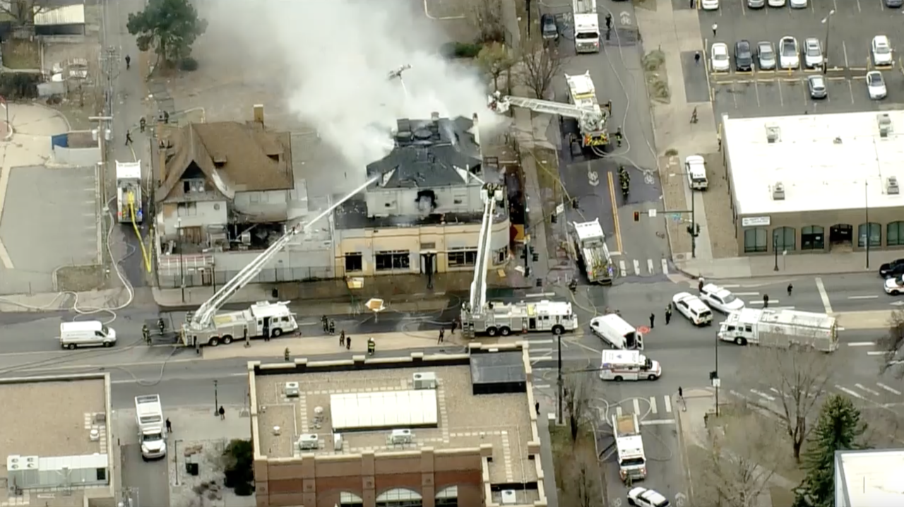 Denver abandoned structure fire Colfax and Franklin 3-13-24