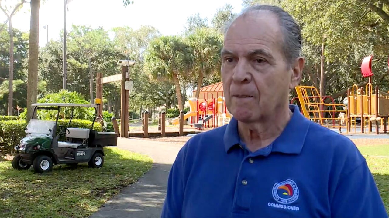 Commissioner Steve Engel speaks about the importance of establishing the new park.