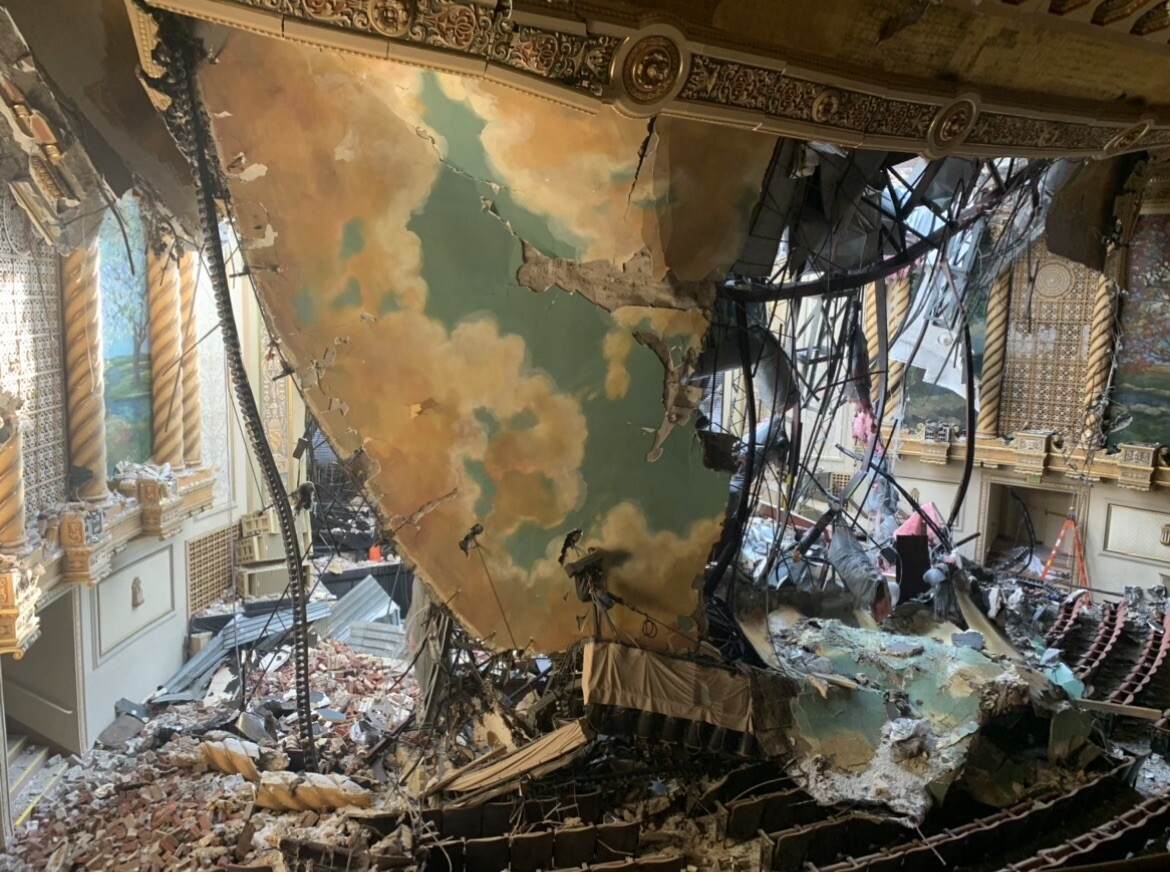 Sandusky State Theater damaged in June 2020 storm