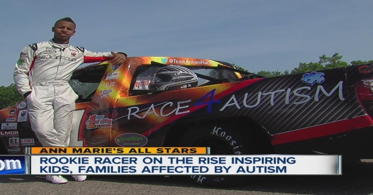 Autistic Racing Driver Race driver with autism tears up the track