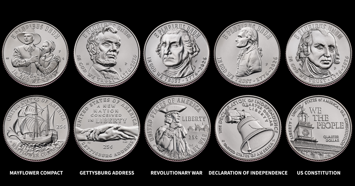 Coins marking America's 250th birthday unveiled without designs for Trump ...