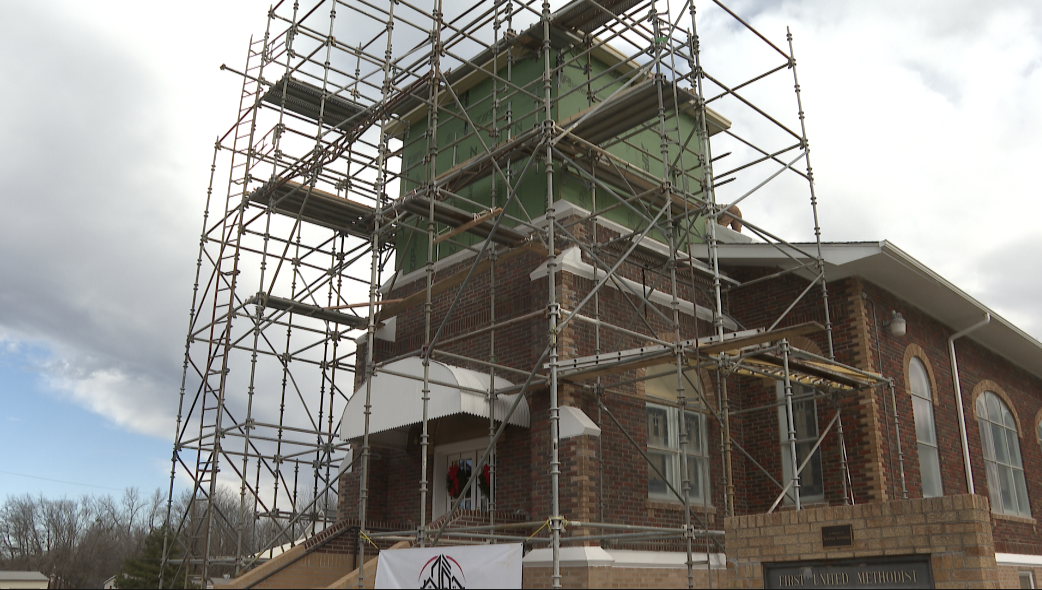 First United Methodist Church during repairs